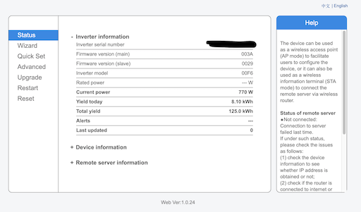 Solar Data Logging